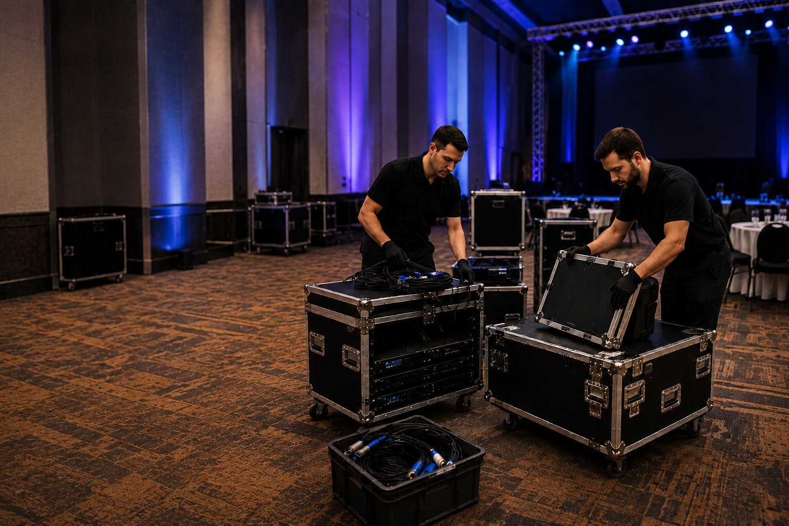 Audio visual rental company